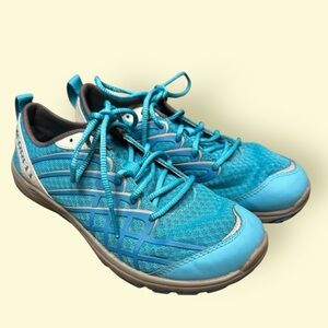 Merrell Barefoot Aqua‎ Teal Athletic Running Shoes Sneakers